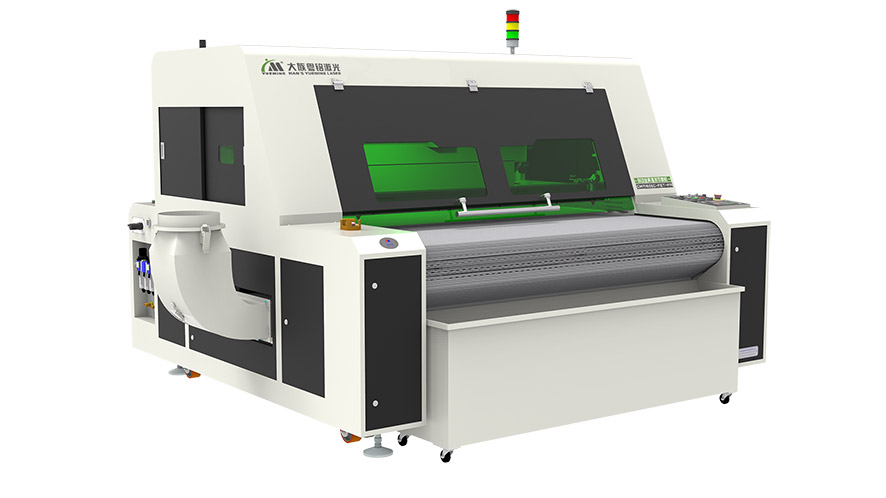 自動送料雙頭防護服激光切割機