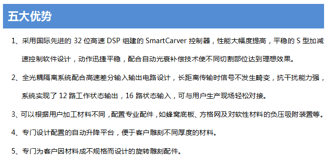 深圳小型激光切割機五大優勢